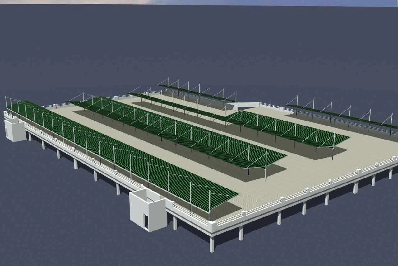 80m X 60m po'lat konstruktsiyali avtoturargoh